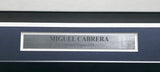 Detroit Tigers Miguel Cabrera Autographed Framed White Majestic Jersey Beckett BAS QR #BU86724