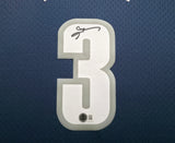 Georgetown Hoyas Allen Iverson Autographed Framed Blue Mitchell & Ness HWC Swingman Jersey Beckett BAS Witness #1W901187