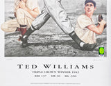 Ted Williams Autographed Framed Lithograph Boston Red Sox "1942" #335/521 PSA/DNA #P01511