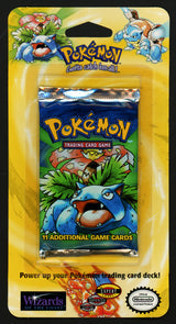 1999 Pokemon Sealed Base Set Unlimited Booster Blister Pack Venusaur SKU #266322