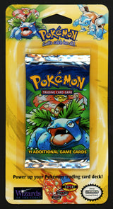 1999 Pokemon Sealed Base Set Unlimited Booster Blister Pack Venusaur SKU #266324