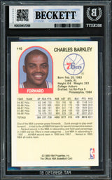 Charles Barkley Autographed 1989-90 Hoops Card #110 Philadelphia 76ers Beckett BAS #20457268