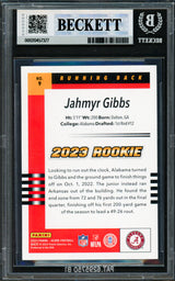 Jahmyr Gibbs Autographed 2023 Score Rookie Card #9 Detroit Lions Beckett BAS #20457377