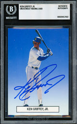 Ken Griffey Jr. Autographed 1989 Premier Player Card #2 Seattle Mariners Beckett BAS #20457402