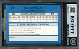 Ken Griffey Jr. Autographed 1990 Classic Rookie Card #20 Seattle Mariners Beckett BAS #20457404