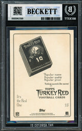 Peyton Manning Autographed 2006 Topps Turkey Red Card #18 Indianapolis Colts Beckett BAS #20457509