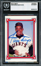 Willie Mays Autographed 1984 ASA Renata Galasso Card San Francisco Giants Beckett BAS #20457591