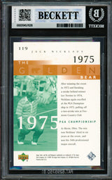 Jack Nicklaus Autographed 2001 Upper Deck Card #119 Beckett BAS #20457628