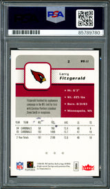 Larry Fitzgerald Autographed 2006 Fleer Card #2 Arizona Cardinals Auto Grade Gem Mint 10 PSA/DNA #85789780