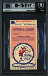 Tom Boerwinkle Autographed 1969-70 Topps Rookie Card #7 Chicago Buls Beckett BAS #20457744