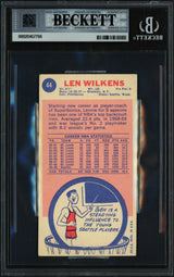 Lenny Len Wilkins Autographed 1969-70 Topps Card #44 Seattle Supersonics Beckett BAS #20457766