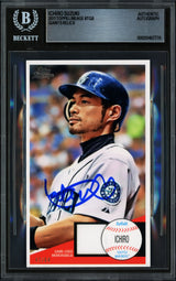 Ichiro Suzuki Autographed 2011 Topps Lineage 1964 Giants Relics Jersey Card #TG8 Seattle Mariners #/64 Beckett BAS #20457776
