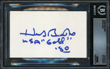 Herb Brooks Autographed 3x5 Index Card 1980 Team USA Auto Grade Gem Mint 10 Beckett BAS #20497735