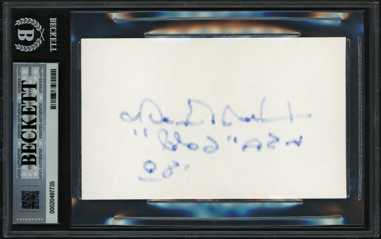 Herb Brooks Autographed 3x5 Index Card 1980 Team USA Auto Grade Gem Mint 10 Beckett BAS #20497735