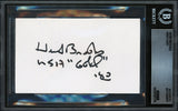 Herb Brooks Autographed 3x5 Index Card 1980 Team USA Auto Grade Gem Mint 10 Beckett BAS #20497736