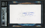 Herb Brooks Autographed 3x5 Index Card 1980 Team USA Auto Grade Gem Mint 10 Beckett BAS #20497736