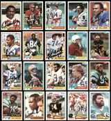 104 Count Lot of Autographed 1981-1989 Topps Football Cards (All Different) SKU #266472
