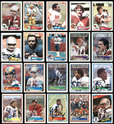 104 Count Lot of Autographed 1981-1989 Topps Football Cards (All Different) SKU #266472