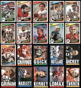 104 Count Lot of Autographed 1981-1989 Topps Football Cards (All Different) SKU #266472