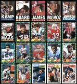 104 Count Lot of Autographed 1981-1989 Topps Football Cards (All Different) SKU #266472