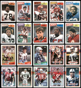 104 Count Lot of Autographed 1981-1989 Topps Football Cards (All Different) SKU #266472