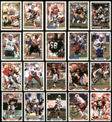 115 Count Lot of Autographed 1990-2001 Topps Football Cards (All Different) SKU #266473