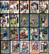 92 Count Lot of Autographed 1991-1993 Upper Deck Football Cards (All Different) SKU #266474
