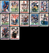 92 Count Lot of Autographed 1991-1993 Upper Deck Football Cards (All Different) SKU #266474