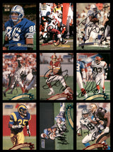 66 Count Lot of Autographed 1996-2002 Stadium Club Football Cards (All Different) SKU #266483