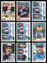 58 Count Lot of Autographed 1982 Topps Baseball Cards SKU #266488
