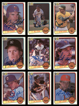 82 Count Lot of Autographed 1983 Donruss Baseball Cards (All Different) SKU #266489