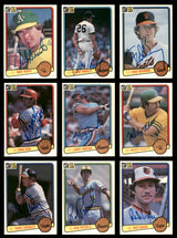 82 Count Lot of Autographed 1983 Donruss Baseball Cards (All Different) SKU #266489