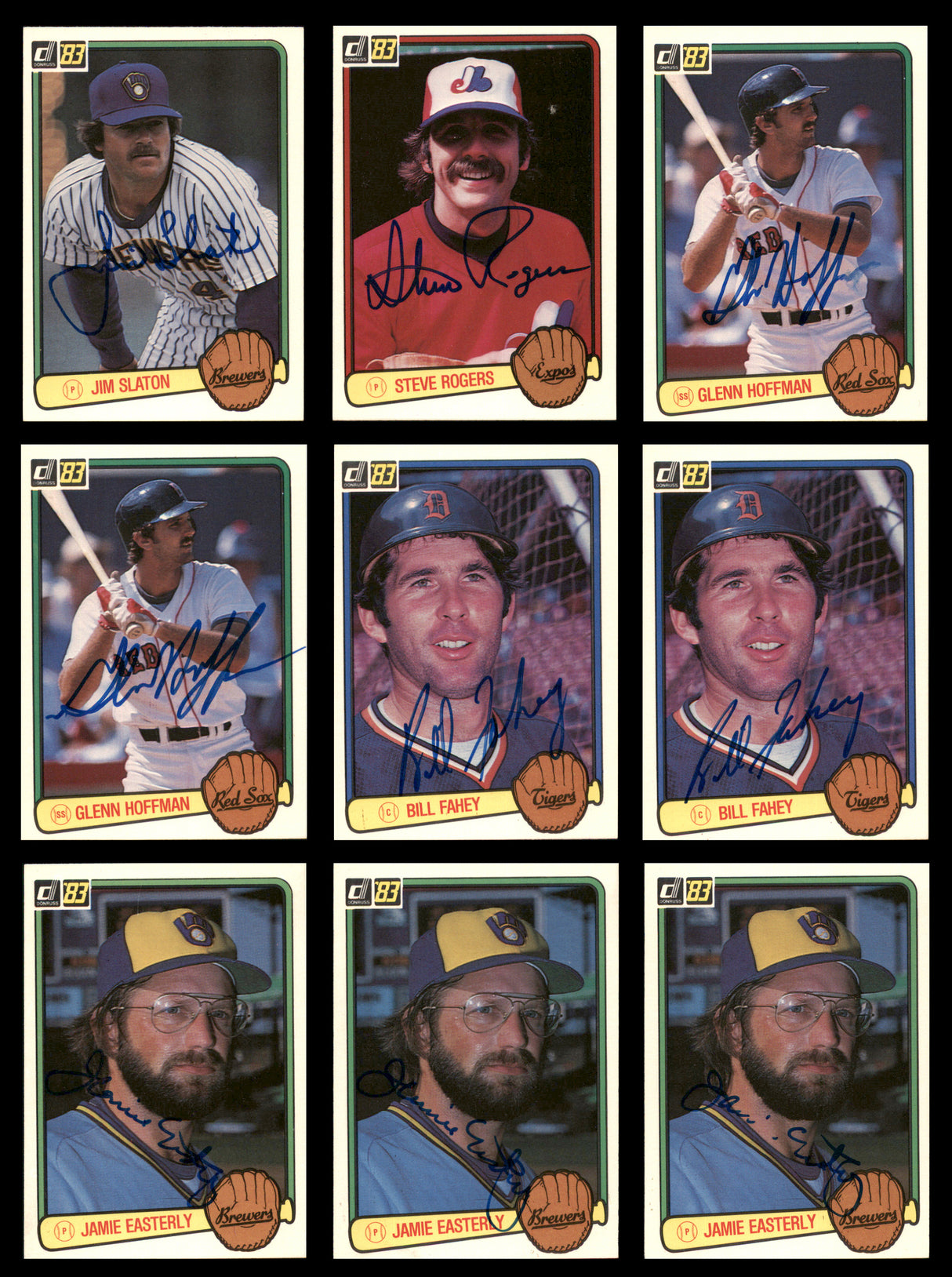 48 Count Lot of Autographed 1983 Donruss Baseball Cards SKU #266490