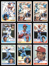 78 Count Lot of Autographed 1983 Topps Baseball Cards SKU #266491