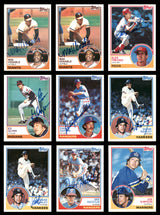78 Count Lot of Autographed 1983 Topps Baseball Cards SKU #266491