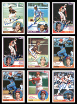 78 Count Lot of Autographed 1983 Topps Baseball Cards SKU #266491