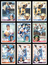 78 Count Lot of Autographed 1983 Topps Baseball Cards SKU #266491