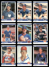 42 Count Lot of Autographed 1984 Fleer Baseball Cards SKU #266493