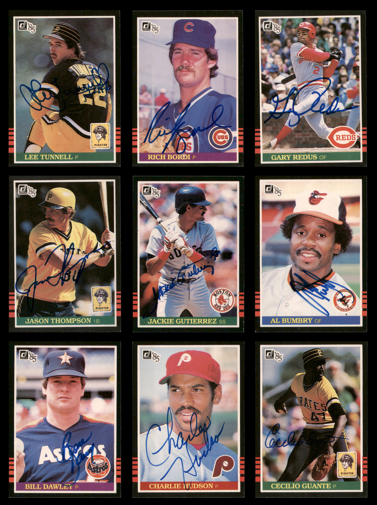 54 Count Lot of Autographed 1985 Donruss Baseball Cards (All Different) SKU #266494