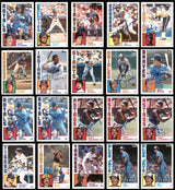 100 Count Lot of Autographed 1984 Topps Baseball Cards SKU #266495