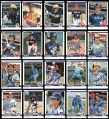 103 Count Lot of Autographed 1984 Fleer Baseball Cards (All Different) SKU #266496