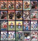 100 Count Lot of Autographed Assorted Football Cards SKU #266500