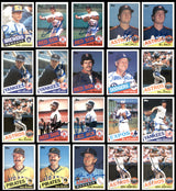 81 Count Lot of Autographed 1985 Topps Baseball Cards SKU #266506