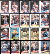 81 Count Lot of Autographed 1985 Topps Baseball Cards SKU #266506