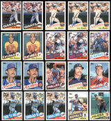 81 Count Lot of Autographed 1985 Topps Baseball Cards SKU #266506