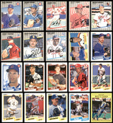 107 Count Lot of Autographed 1982-1991 Fleer Baseball Cards SKU #266514