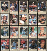 102 Count Lot of Autographed 1983 Fleer Baseball Cards (All Different) SKU #266516