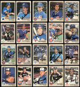 102 Count Lot of Autographed 1983 Fleer Baseball Cards (All Different) SKU #266516
