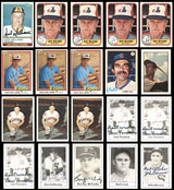 83 Count Lot of Autographed 1978-1991 Baseball Cards SKU #266522