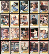 55 Count Lot of Autographed 1981 Fleer Baseball Cards SKU #266526